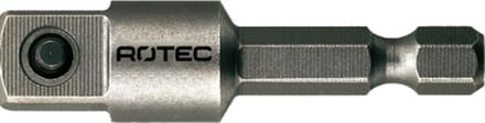 Adapter E 6,3 x 50mm x 3/8-4-kt. met stift - 8200050