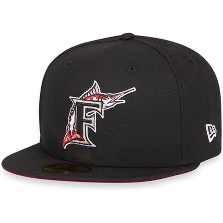 New Era MLB Florida Marlins World Series 1997 59fifty Fitted Pet Zwart
