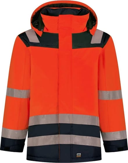 Tricorp Parka High Vis Bicolor 403020 - Mannen - Rood/Ink - L