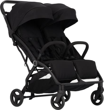 Puck Tweelingbuggy Compact - Nicky - Zwart