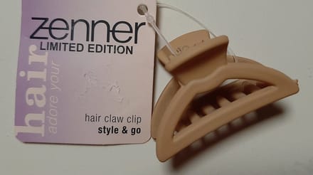 Medium haarklem - Zenner limited edition - style & go - middel - beige zand - 4 x 2 cm - style & go
