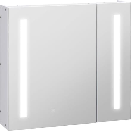 Kleankin spiegelkast van MDF, 70 x 15 x 65 cm, wit.