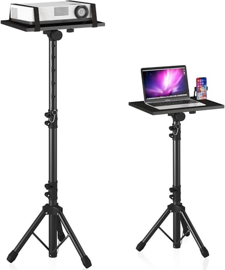 VELTRR® Projector Statief – Beamer Statief Met Laptop Verdieping – Verstelbaar Standaard – Met Wieltjes