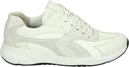 Durea - 6316 G - Lage sneakersDames sneakers - Kleur: Wit/beige - Maat: 37