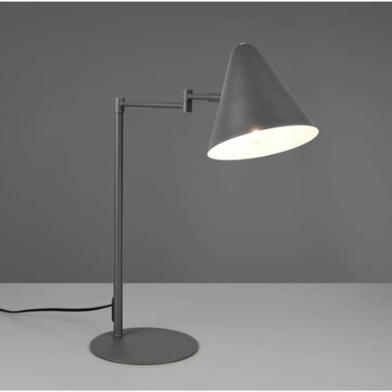 Trio Lighting Tafellamp Cosima, antraciet, hoogte 50 cm, metaal