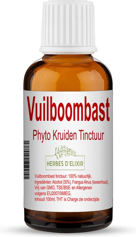Herbes D'elixir Vuilboombast Tinctuur – 100 ml – 1 Stuk - ondersteunt de weerstand