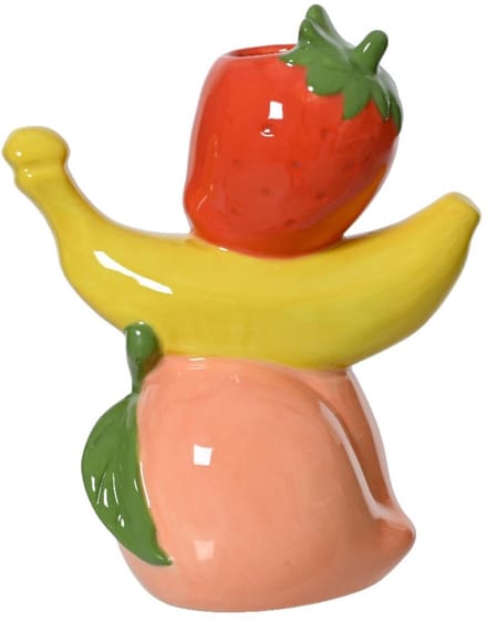 Vaas porselein H18cm fruit