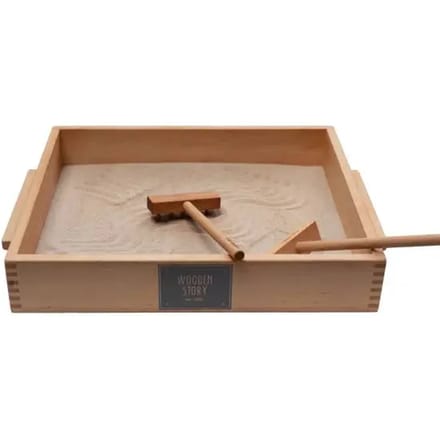Groot zandplateau om op te schrijven Wooden Story