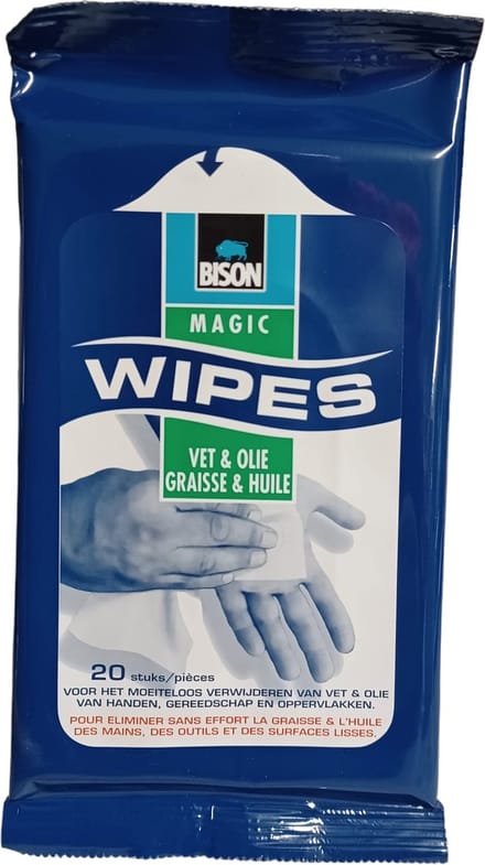 Bison - Magic Wipes - Voor Vet en Olie - 20 stuks