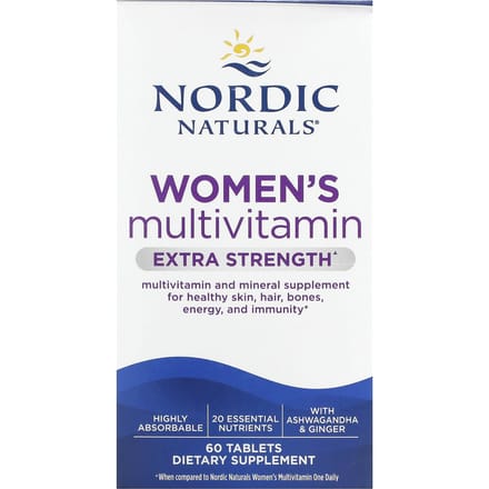 Nordic Naturals, Multivitamines pour femmes, Extra fort, 60 comprimés