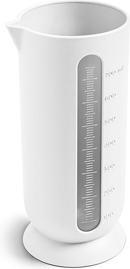 Maatbeker QB - B+ design - 700 ml - Ø 8,7 x H 19 cm - Sneeuw Wit