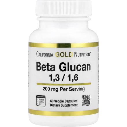 Lake Avenue Nutrition, Beta-glucaan 1-3, 1-6, 200 mg, 60 plantaardige capsules
