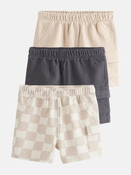 Next - Jongens - Set van 3 babyshorts - Grijs