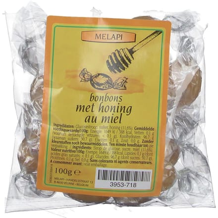 Melapi Bonbons met Honing | Verzacht keel bij irritatie & lichte hoest 100