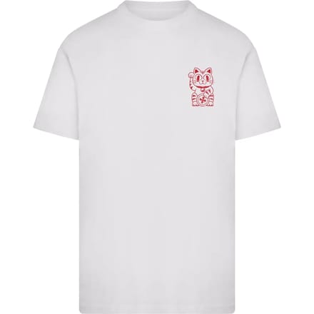 Mister Tee - Good Luck Club Cat Heren Tshirt - XXL - Wit