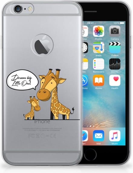 TPU Hoesje voor Apple iPhone 6 Plus | 6s Plus Telefoonhoesje met Naam Giraffe