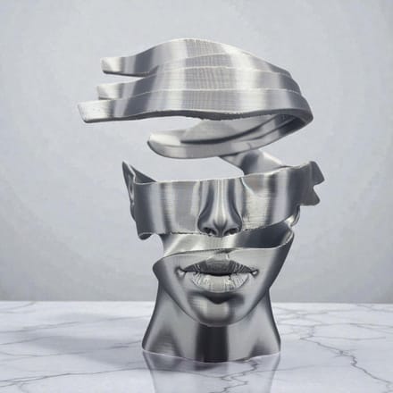Layerzz Unpeeled - 3-D geprint decoratief beeld - abstract - modern - woondecoratie 15cm