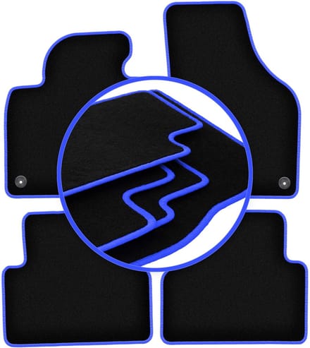 CARLUX-BLUE automatten voor: Volkswagen Tiguan I minivan (2007-2015)