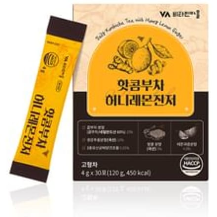 Daily Kombucha Tea with Honey Lemon Ginger 4g x 30 sticks