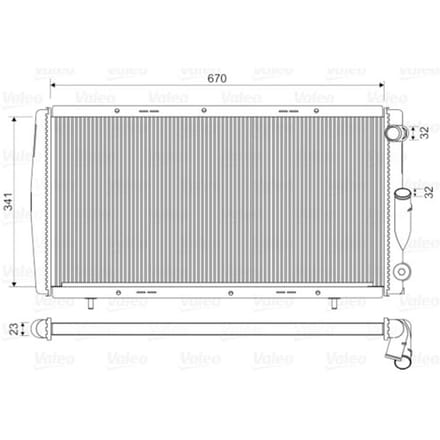 Radiator, motorkoeling VALEO 730140