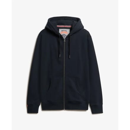 Superdry - Essential Logo Half Brushed Zip Hoodie - Heren - Hoodies