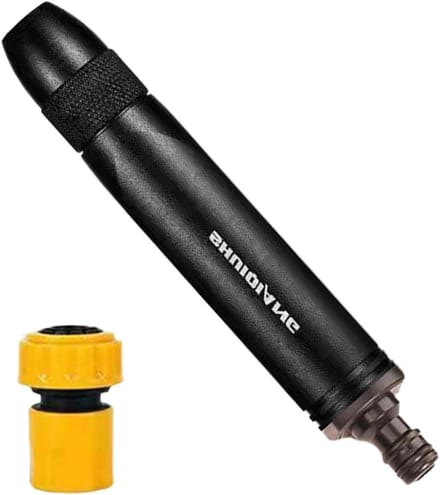 Hogedruk Sproeier - Watersproeier Mondstuk - Auto Wasstraat - Antislip Handvat - 18 cm Lengte - Zwart