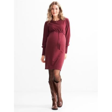 Prénatal zwangerschapsjurk Burgundy Red S Dames