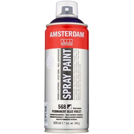 Bombe de peinture Amsterdam 400 ml violet bleuâtre permanent blauw