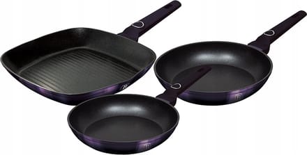 Berlinger Haus 7104 - Pannenset - 3 delig - Purple Eclipse collectie