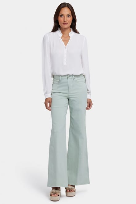 Mia Palazzo Jeans In Petite Met Hoge Taille
