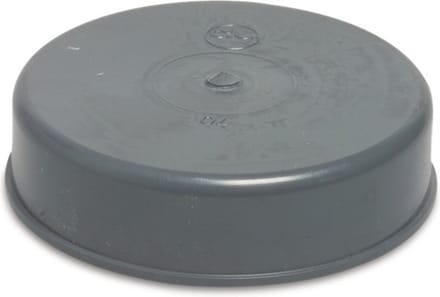 Eindkap PVC-U 70 mm lijmmof grijs