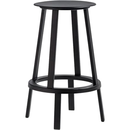 HAY - Revolver Stool barkruk - Hoogte 65 cm - zwart