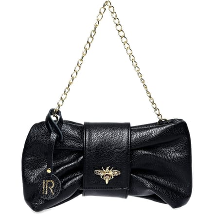 Isabella Rhea Zwart Rundleer Tas
