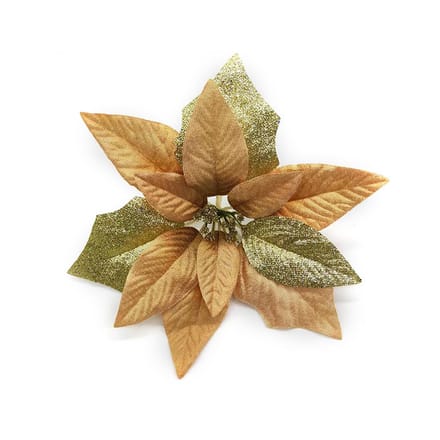Fleurs de Noël Décorations d'Arbre de Noël Fleurs de Simulation en Tissu