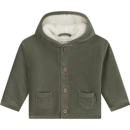 Prénatal newborn jas velours Light Khaki Green 68 unisex