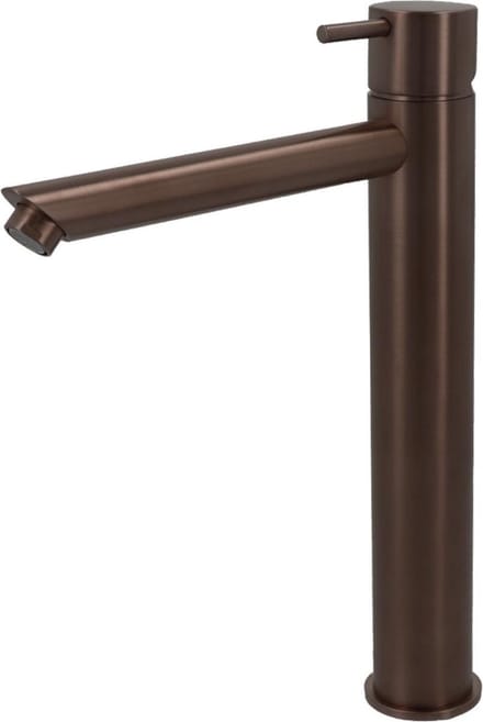 Hotbath Cobber CB003HS wastafelkraan hoog verouderd messing