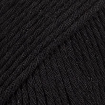 DROPS Cotton Light Uni Colour - 20 zwart - Katoen/Polyester Garen