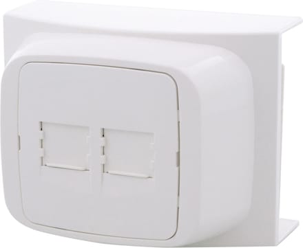 Attema K40 contactdoos tel/data CAT5 2x8-polig polarwit