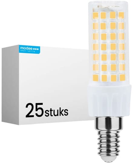 Modee LED Buislamp E14 - 6W 6000K 600lm 230V - LED Afzuigkaplamp - Koel Wit - 25 stuks