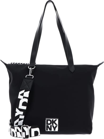 DKNY Schoudertas Milan Bkheights Shopper Black / Silver Zwart