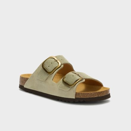 Scholl Noelle Sandalen groen Suede - Maat 36