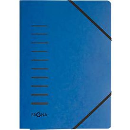 PAGNA elastomap, A4, 3 flappen, per stuk, blauw