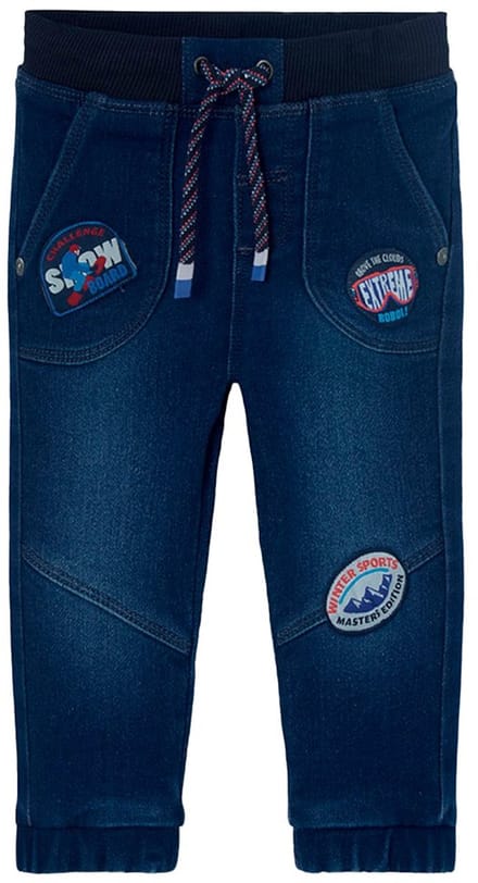 Boboli Denim Knit Broek Blauw 3 Years Meisjes