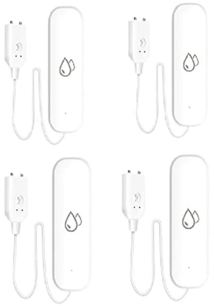 Slimme WiFi Water Alarm Sensor voor Smart Home - Waterlekkage Detector (4 Stuks)
