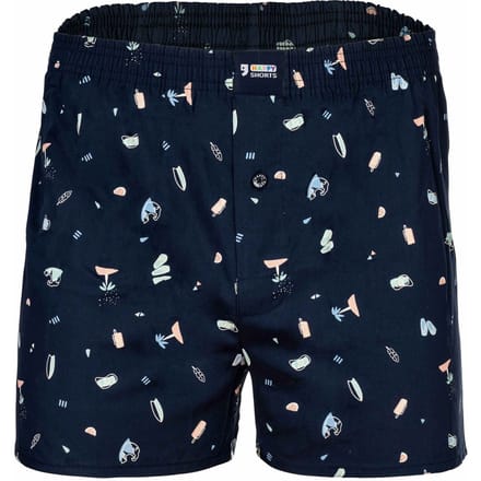 Happy Shorts Wijde Boxershort Heren Beach Print - Maat L