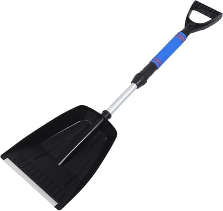 Inklapbare Sneeuwschep - Sneeuwruimer Telescopisch - Auto Sneeuwvrij Maken - Ergonomische Grip - 86 cm - Blauw