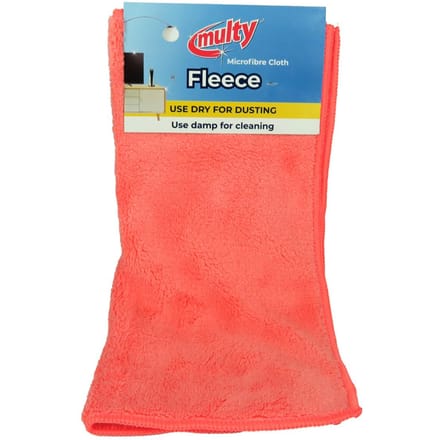 Stofdoek fleece microvezel multy assorti kleur