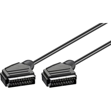 Scart kabel | 21-pins | zwart | 5 meter
