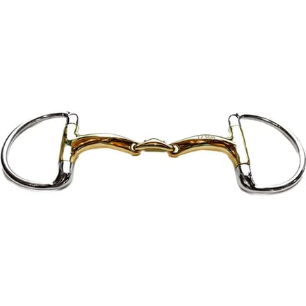 Mors olive voor paard dubbelgebroken comfortkanons Jump'In