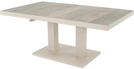Les - Prato-loungetafel verstelbaar 140x85 cm - crème